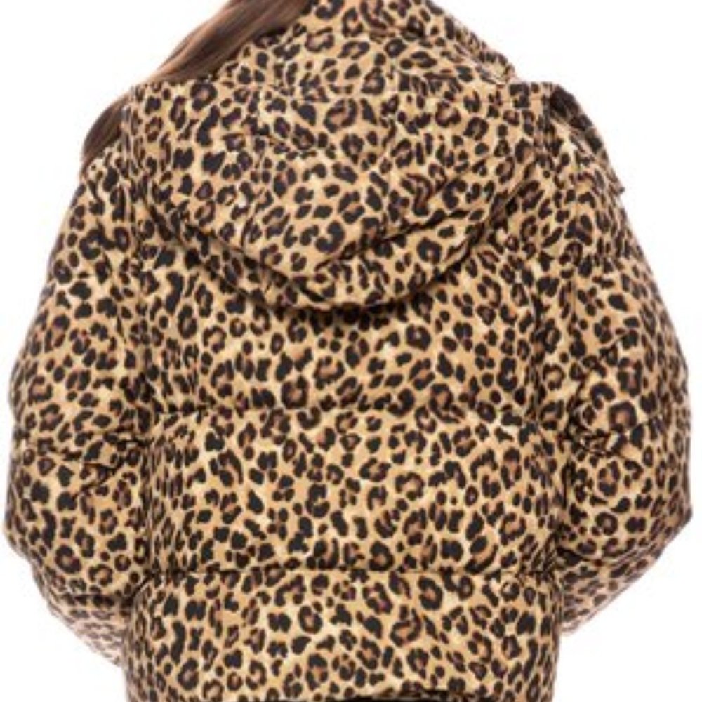 Veronica Beard Casper Leopard-Print Puffer Down Jacket - Picture 9 of 14